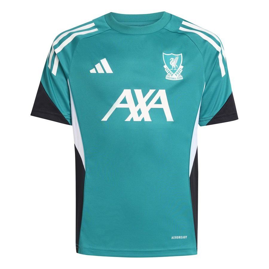 Liverpool Training T-Shirt Tiro 25 EU - Sea Green/Black/White Kids-SoccerKits Hub | Buy Soccer Jerseys Online